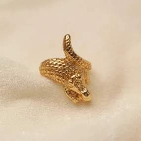 TFC Crocodile 24K Gold Plated Ring