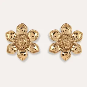 TFC Daisy Darling Gold Plated Stud Earrings