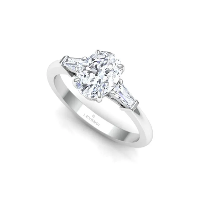 Trilogy Oval Engagement Ring