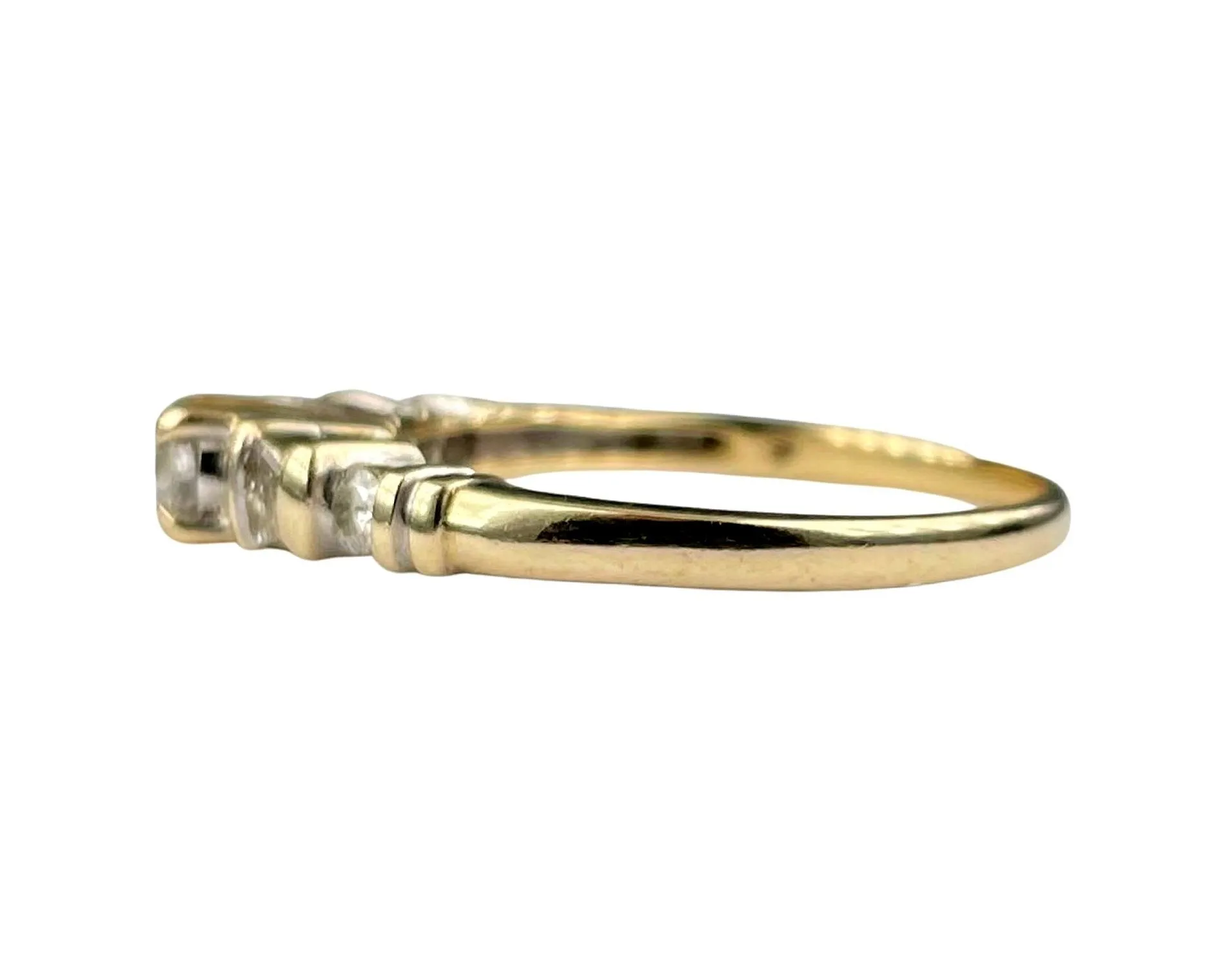 Yellow Gold Diamond Ring (Authentic Pre-Owned)